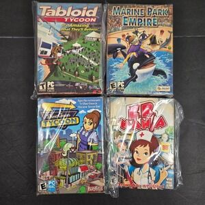 PC Games Tycoon Lot - Tabloid, Marine Park, DinerTown, ER Mania